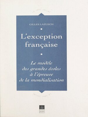 cover image of L'exception française